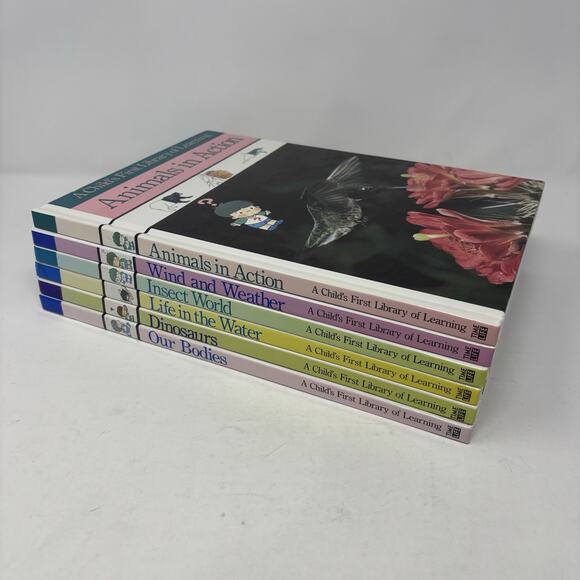 Child's First Library of Learning Time Life Books Lot Of 6 VTG 1990s Homeschool - Picture 1 of 16